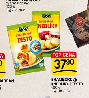 BRAMBOROVÉ KNEDLÍKY | TĚSTO 400 g