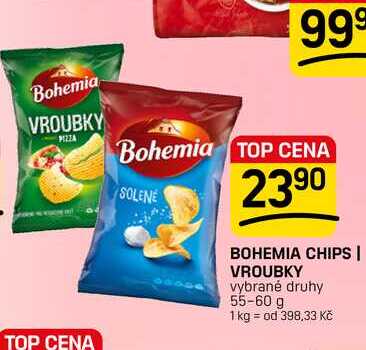 BOHEMIA CHIPS | VROUBKY vybrané druhy 55-60 g