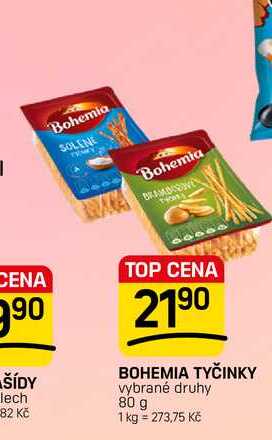 BOHEMIA TYČINKY vybrané druhy 80 g