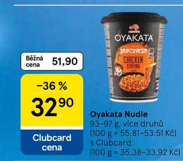 Oyakata Nudle, 93-97 g, více druhů
