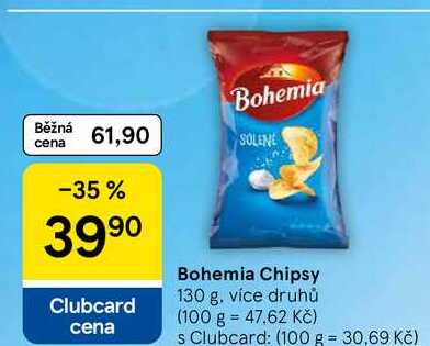 Bohemia Chipsy, 130 g  