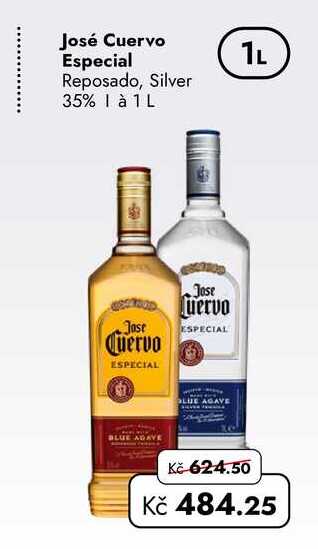 José Cuervo Especial Reposado, Silver 35% 1L