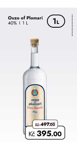 Ouzo of Plomari 40% 1 L