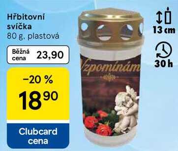 Hřbitovní svíčka, 80 g
