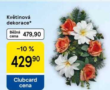 Květinová dekorace Tesco