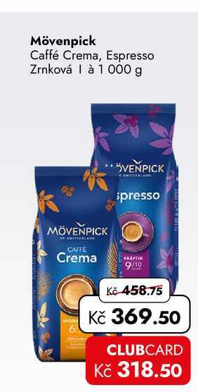 Mövenpick Caffé Crema, Espresso Zrnková 1000 g