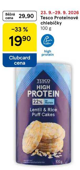Tesco Proteinové chlebíčky, 100 g   
