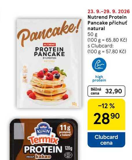 Nutrend Protein Pancake příchuť natural, 50 g