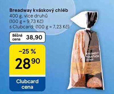 Breadway kváskový chléb, 400 g