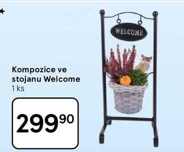 Kompozice ve stojanu Welcome, 1 ks Tesco