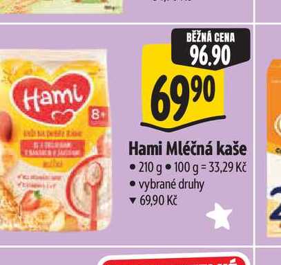 Hami Mléčná kaše 210 g Albert