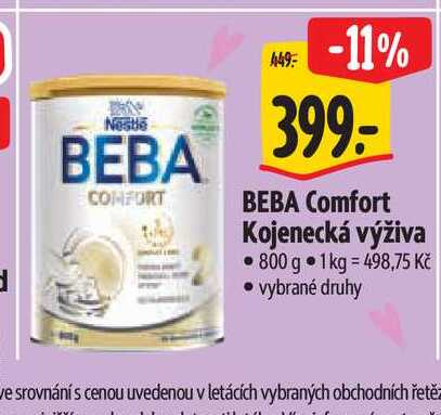 BEBA Comfort Kojenecká výživa 800 g Albert
