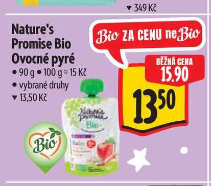 Nature's Promise Bio Ovocné pyré 90 g Albert