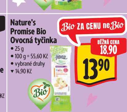 Nature's Promise Bio Ovocná tyčinka 25 g Albert