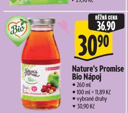 Nature's Promise Bio Nápoj 260 ml Albert