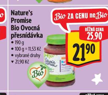 Nature's Promise Bio Ovocná přesnídávka 190 g Albert