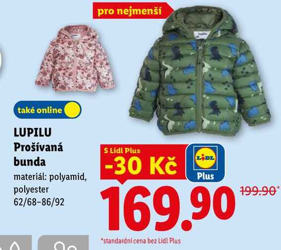 LUPILU Prošívaná bunda Lidl