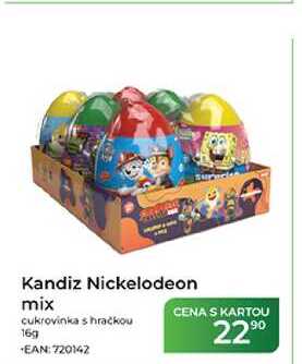 Kandiz Nickelodeon mix cukrovinka s hračkou 16g