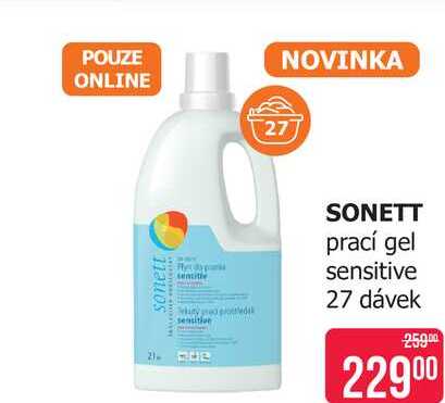 SONETT prací gel sensitive 27 dávek Teta drogerie