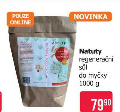 Natuty regenerační sůl do myčky 1000 g Teta drogerie