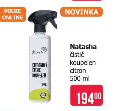 Natasha čistič koupelen citron 500 ml Teta drogerie