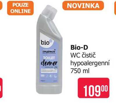 Bio-D WC čistič hypoalergenní 750 ml Teta drogerie