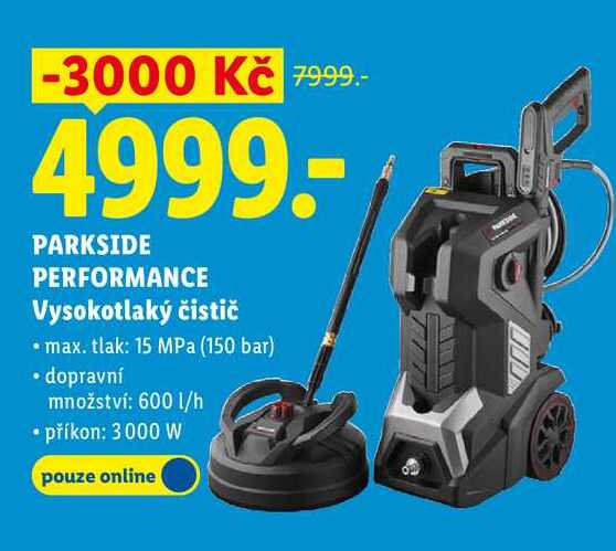 PARKSIDE PERFORMANCE Vysokotlaký čistič