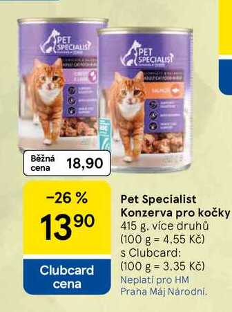 Pet Specialist Konzerva pro kočky, 415 g
