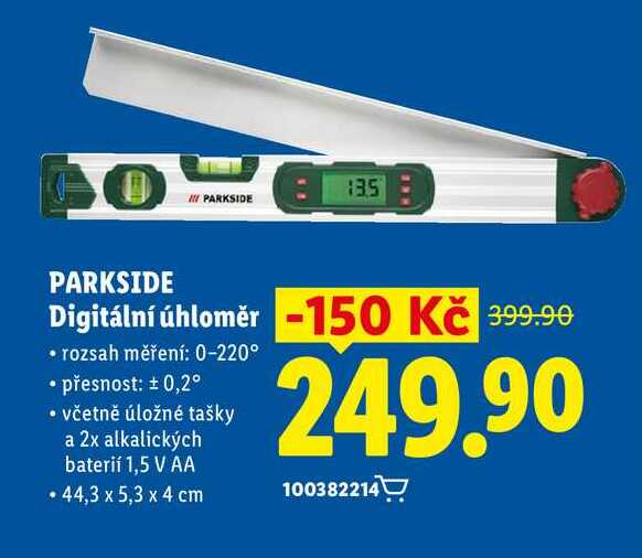 PARKSIDE Digitální úhloměr
