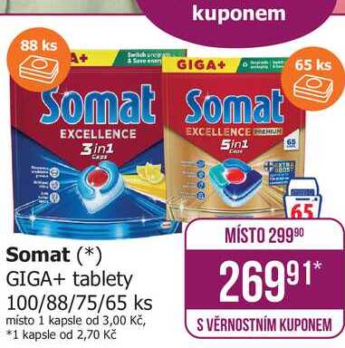 Somat tablety 100/88/75/65 ks Teta drogerie