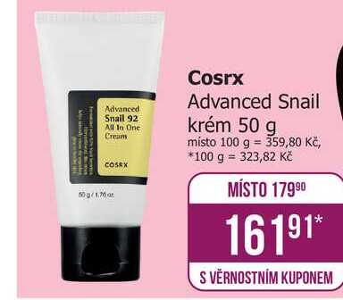 Cosrx Advanced Snail krém 50 g