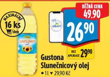 Gustona Slunečnicový olej, 1 l