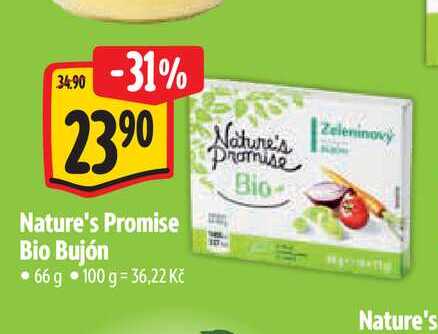   Nature's Nature's Promise Bio Bujón  66 g 
