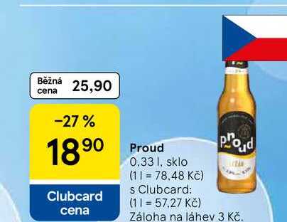 Proud, 0.33 l, sklo  