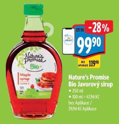 Nature's Promise Bio Javorový sirup 250 ml