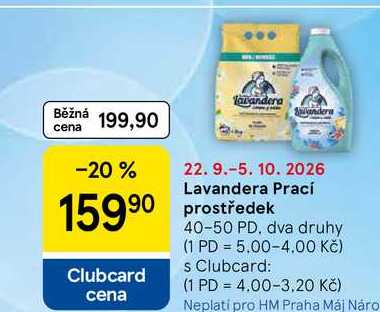 Lavandera Prací prostředek, 40-50 PD Tesco