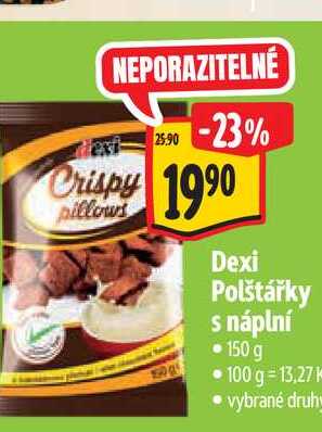 Dexi Polštářky s náplní 150 g