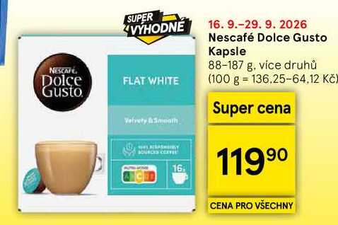 NESCAFE Dolce Gusto kapsle, 88-187 g