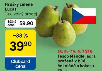Hrušky zelené Lucas, 1 kg