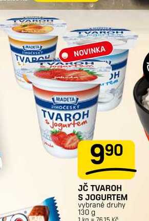 JČ TVAROH S JOGURTEM vybrané druhy 130 g