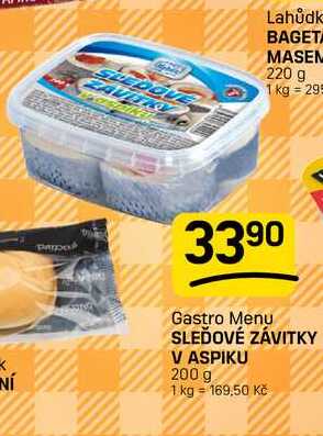 SLEĎOVÉ ZÁVITKY V ASPIKU 200 g