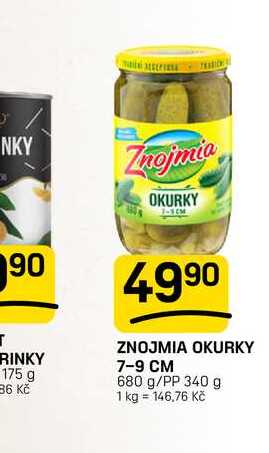 ZNOJMIA OKURKY 7-9 CM 680 g/PP 340 g
