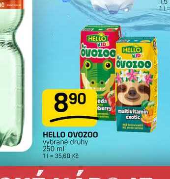 HELLO OVOZOO vybrané druhy 250 ml