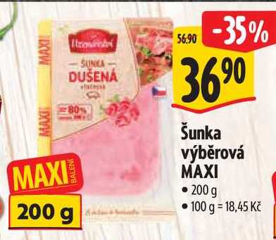 Šunka výběrová MAXI, 200 g  
