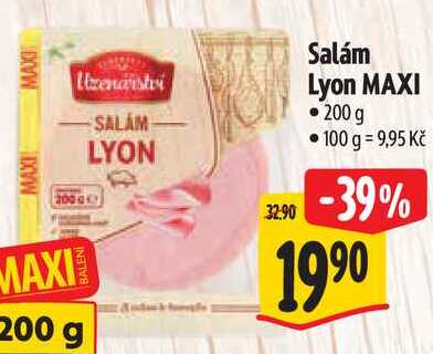 Salám Lyon MAXI, 200 g