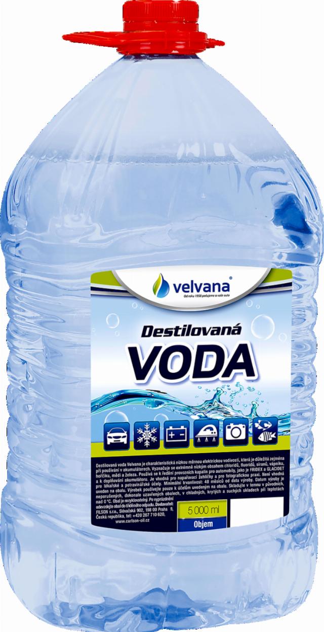 VELVANA Destilovaná voda 5 l