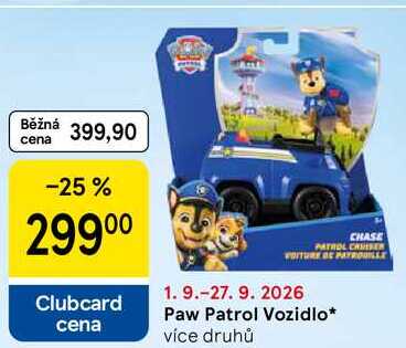 Paw Patrol Vozidlo, více druhů Tesco