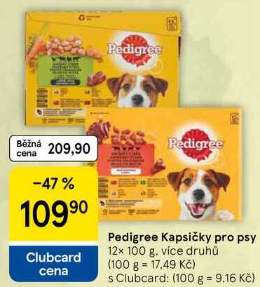 Pedigree Kapsičky pro psy, 12× 100 g, více druhů