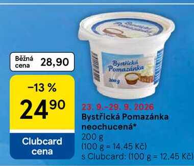 Bystřická Pomazánka neochucená, 200 g