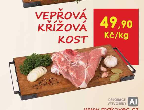 Vepřová křížová kost 1kg